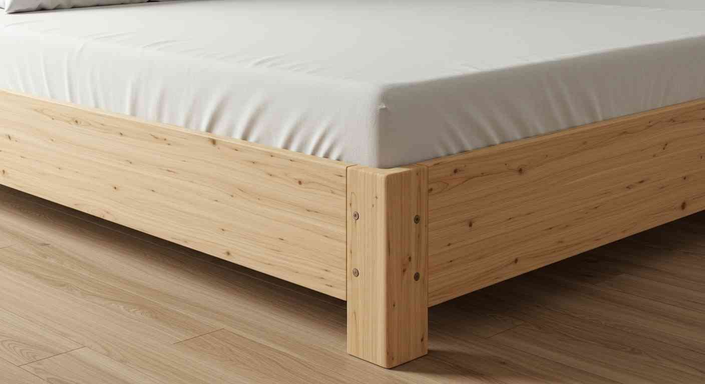 Detail Rangka Tempat Tidur Pinus