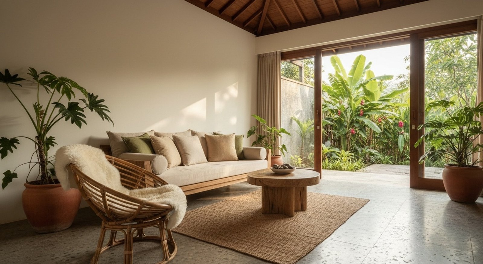Desain Interior Ruang Tamu Minimalis Rumah Tropis Yang Nyaman