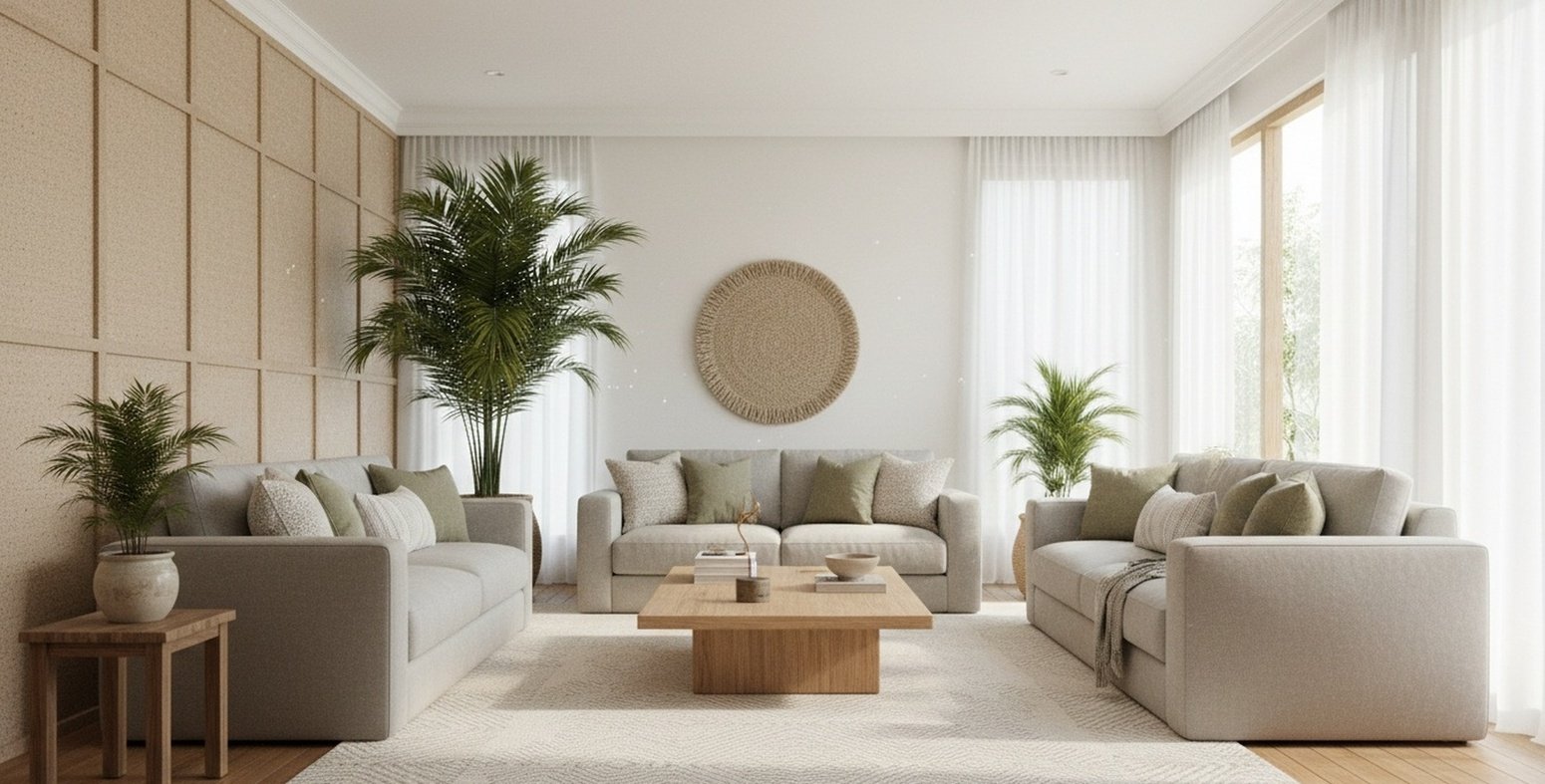 Ide Dekorasi Ruang Tamu Minimalis Dengan Furnitur Kayu Dan Sentuhan Alam