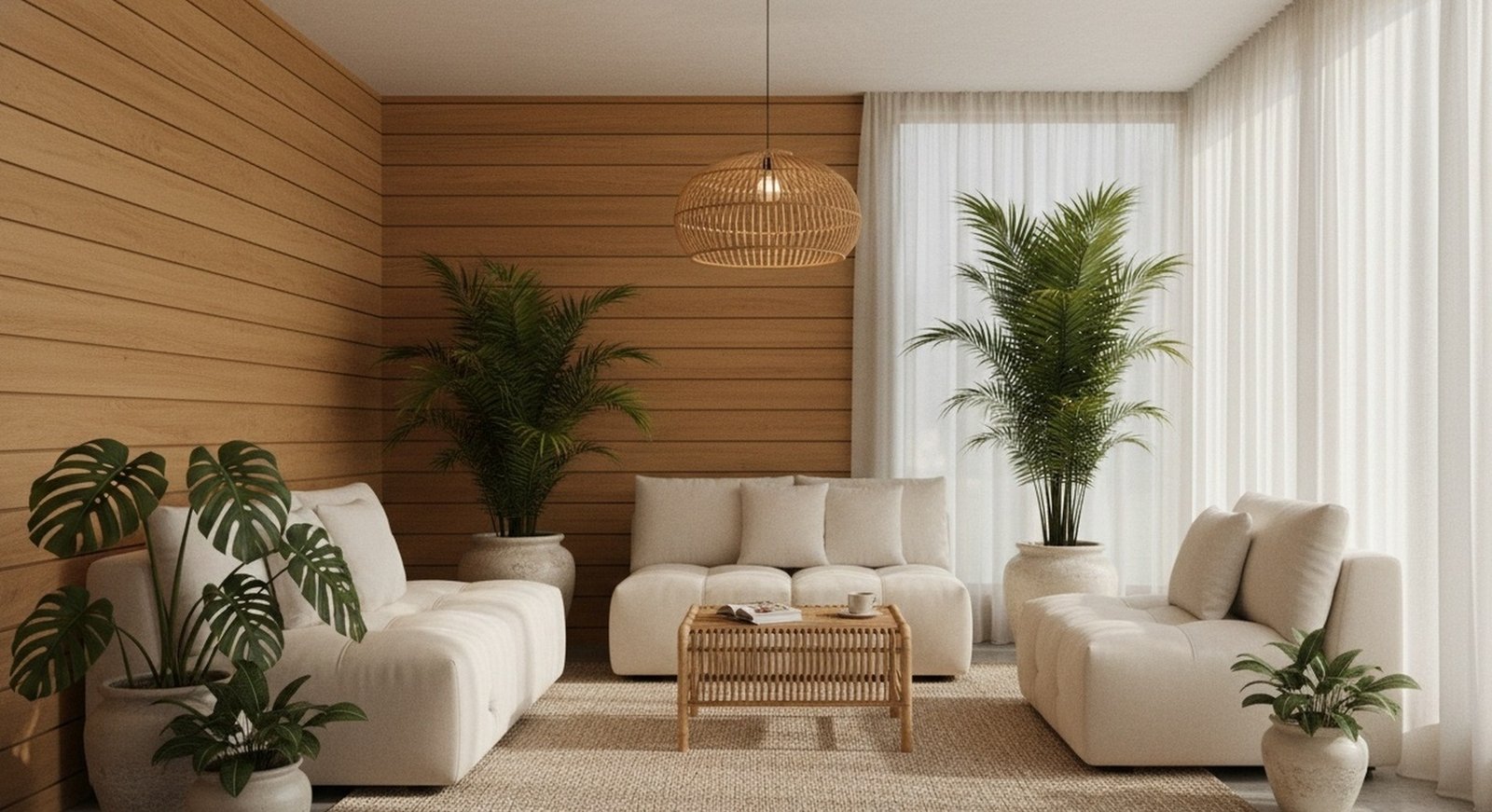 Inspirasi Desain Ruang Tamu Minimalis Modern Dengan Nuansa Tropis