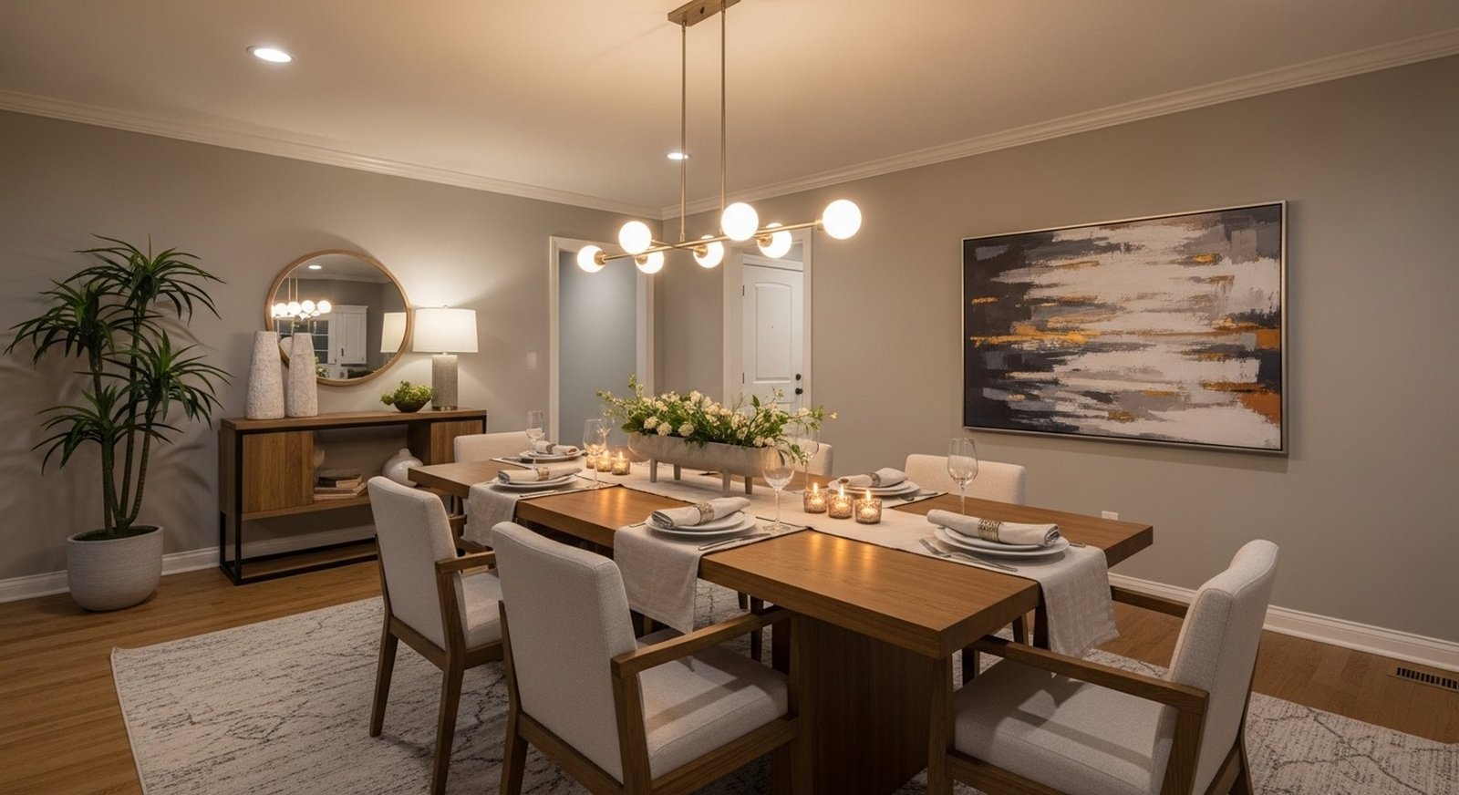 Desain Makan Keluarga Besar Ruang Minimalis Modern Terbaru