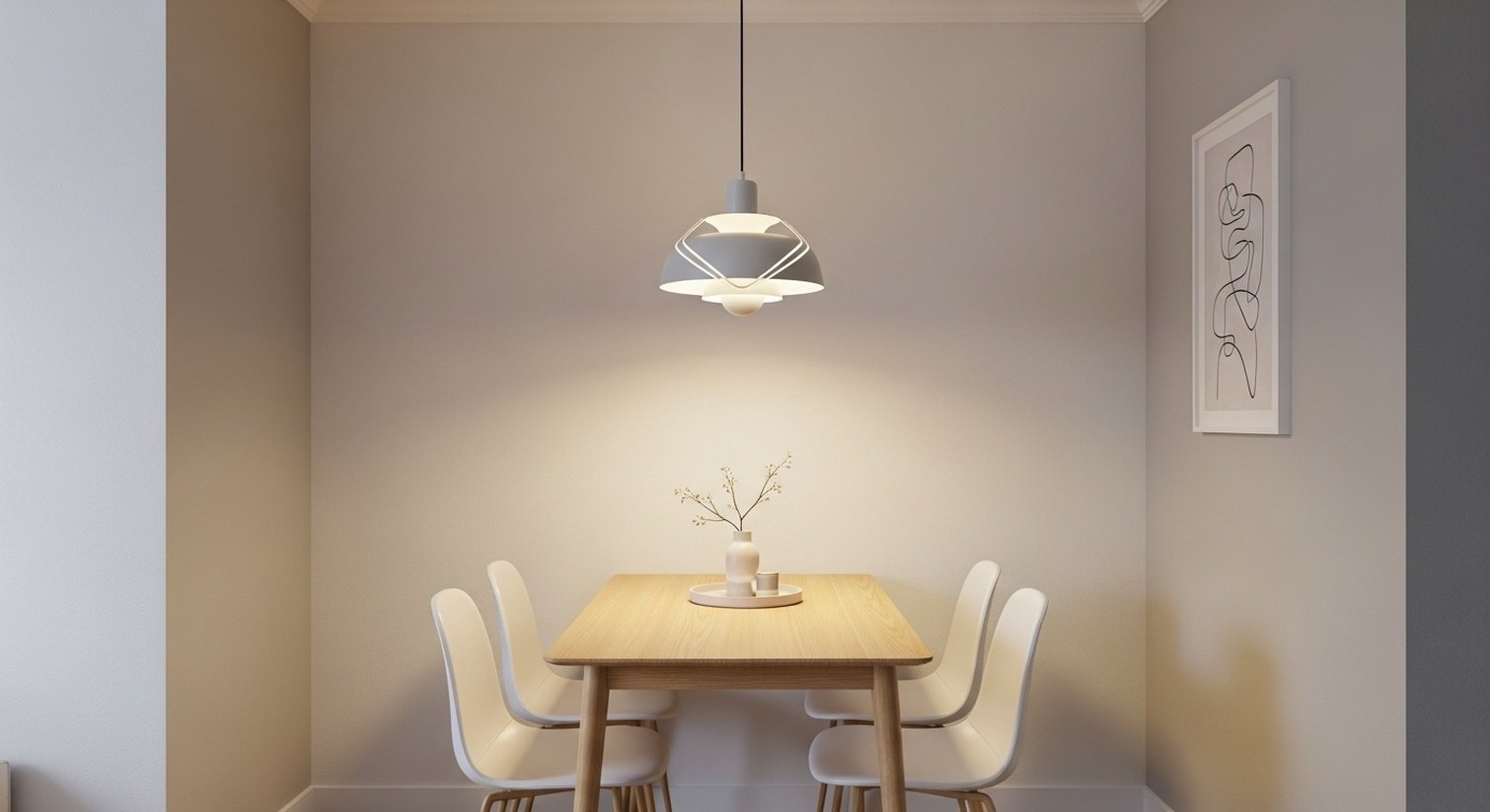 Set Meja Makan Empat Kursi Untuk Desain Ruang Makan Minimalis Modern Sempit