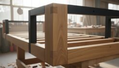 Konstruksi Rangka Sofa Kayu Jati Solid Dan Besi Minimalis