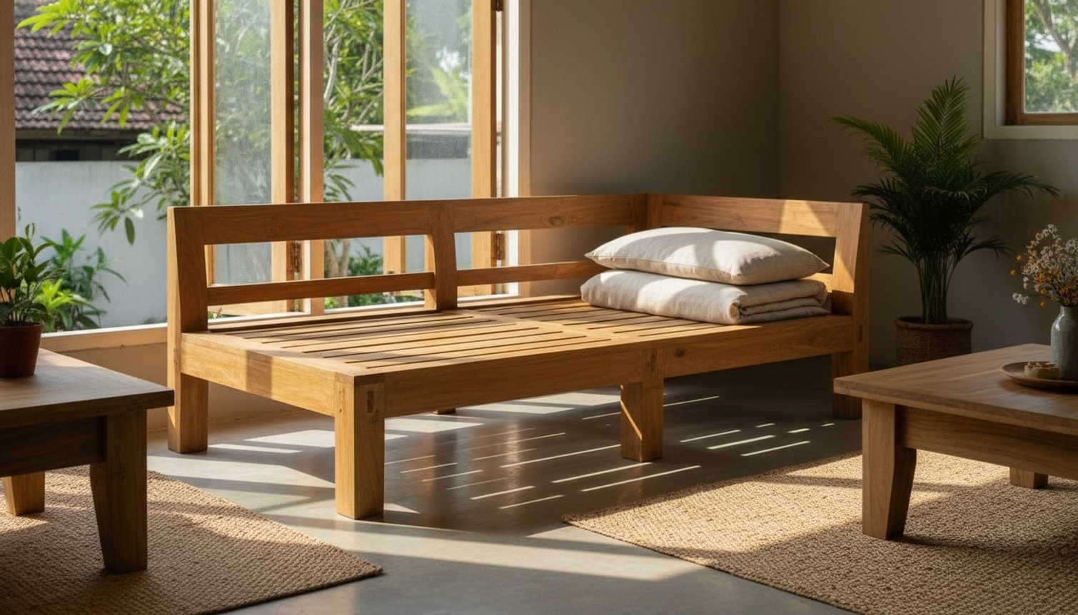 Spesifikasi Rangka Sofa Bed Minimalis Ukuran 182x112x25cm Ruang Tamu