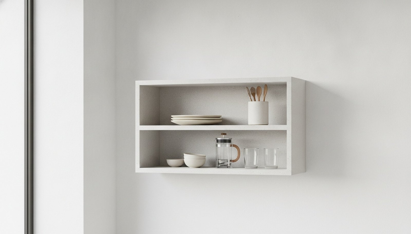 Rak Dapur Minimalis Tahan Lembap Desain Ringkas
