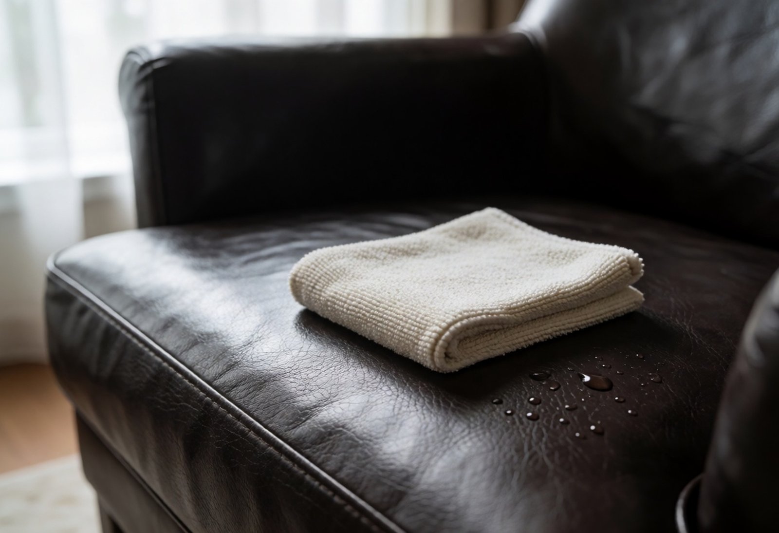 Membersihkan Permukaan Furnitur Kulit Dengan Microfiber